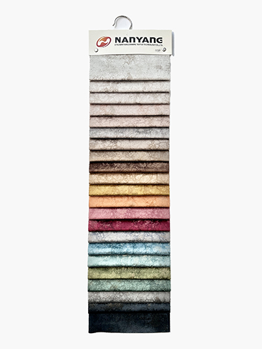 NY-14 Holland Velvet Foil Print Compuesto de un cepillo lateral Telas para tapicería de muebles