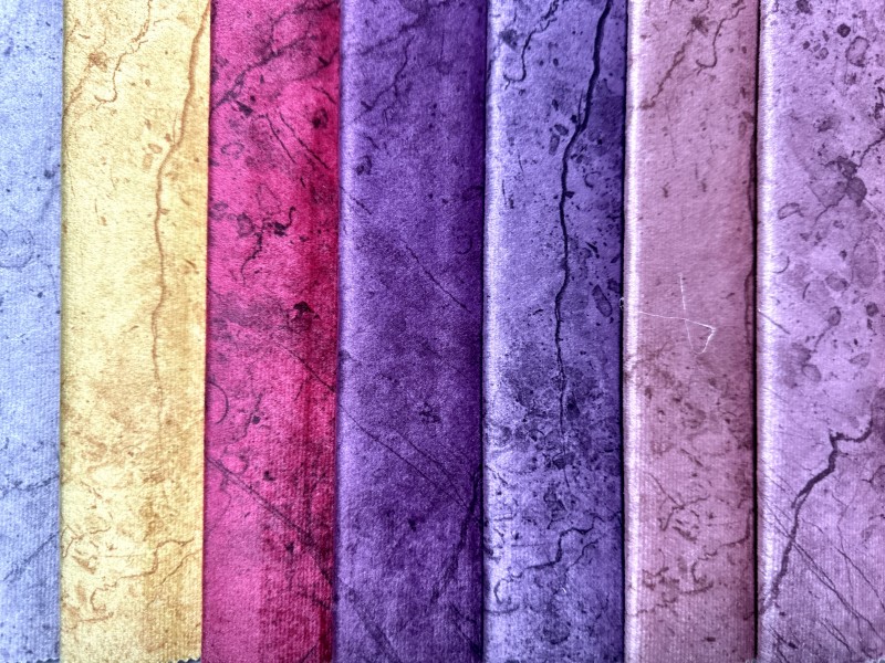 NY-04 Tela de tapicería no tejida compuesta con estampado de terciopelo holandés
