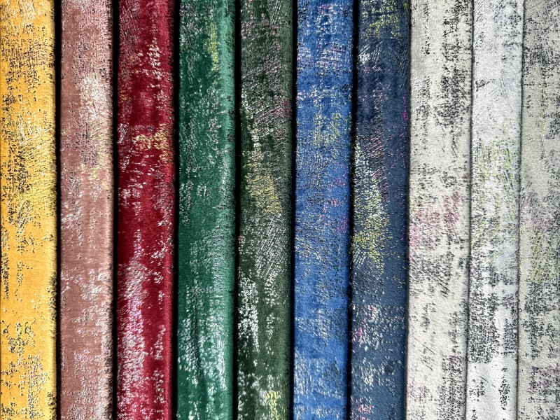 NY-11 Holland Velvet Foil Compuesto de telas no tejidas para tapicería de muebles