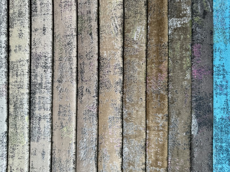 NY-11 Holland Velvet Foil Compuesto de telas no tejidas para tapicería de muebles